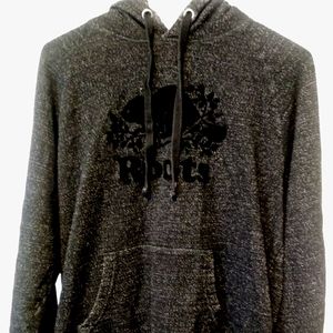 Mens Roots. hooded Beaver Logo Sweat Shirt Back XL